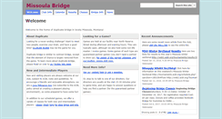 Desktop Screenshot of missoulabridge.org